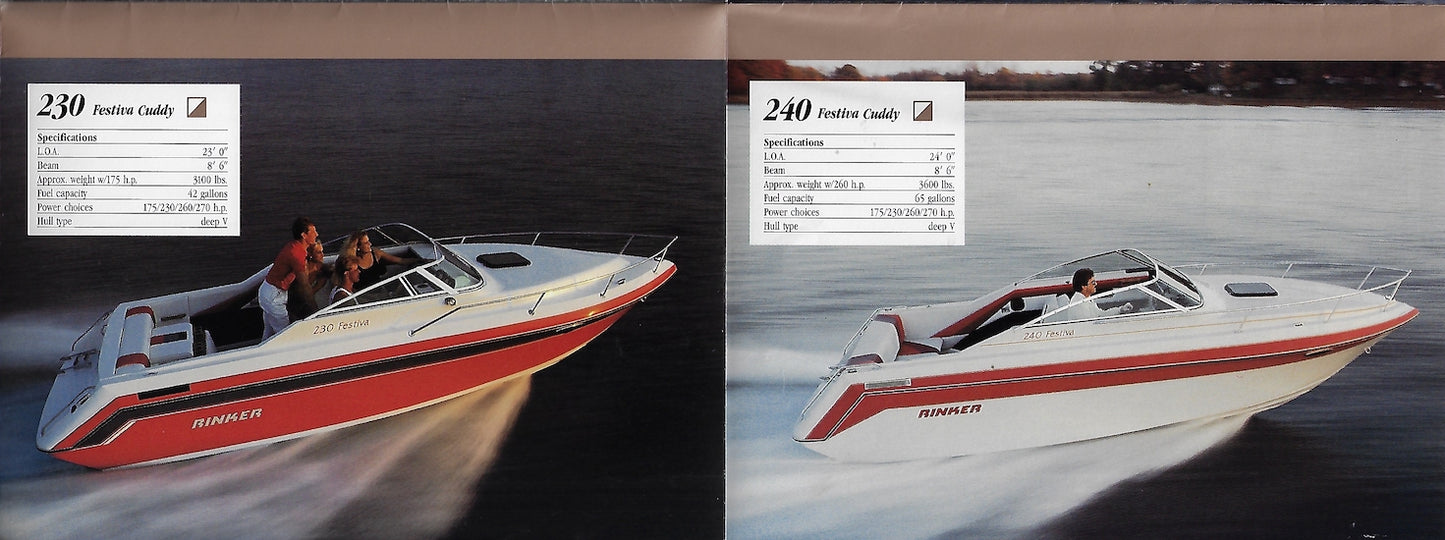 Rinker 1980s Poster Brochure