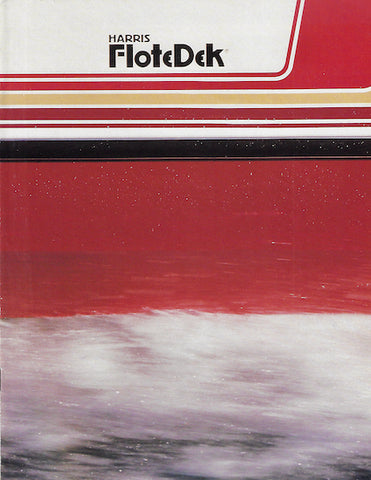 Harris 1987 FloteDek Deck Boat Brochure