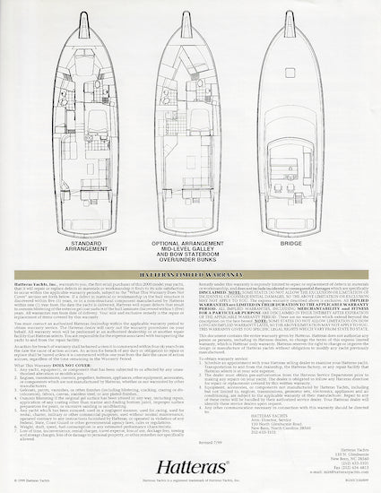 Hatteras 50 Convertible Specification Brochure – SailInfo I ...