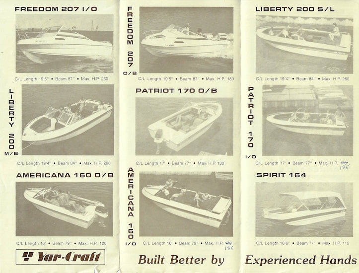 Yar-Craft Brochure