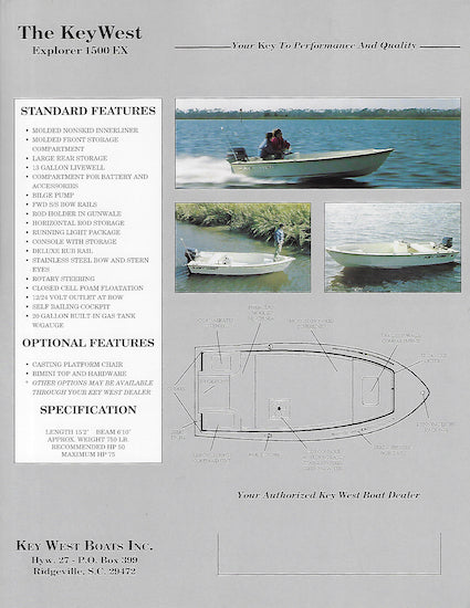 Key West Explorer 1500 EX Brochure