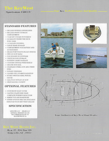 Key West Sportsman 1500 Center Console Brochure