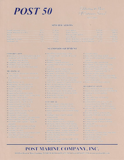 Post 50 Brochure