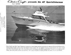 Chris Craft 40 Sport Fisherman Specifiction Brochure