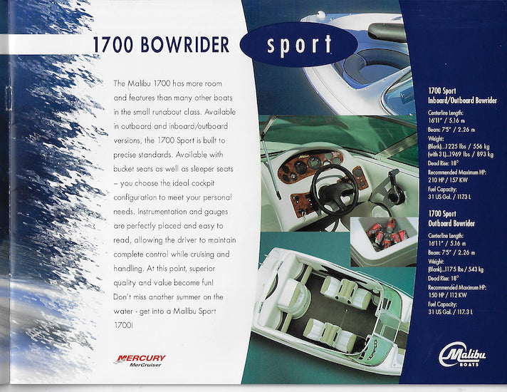 Malibu (Canada) 2003 Brochure