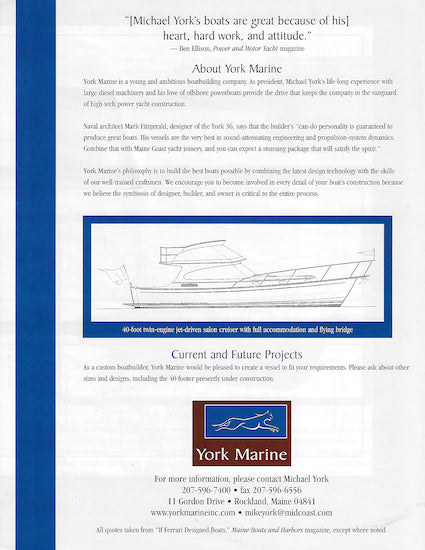 The York 36 Brochure