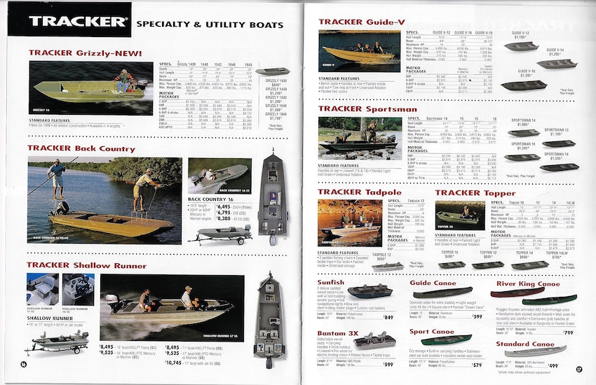 Tracker 1998 Brochure
