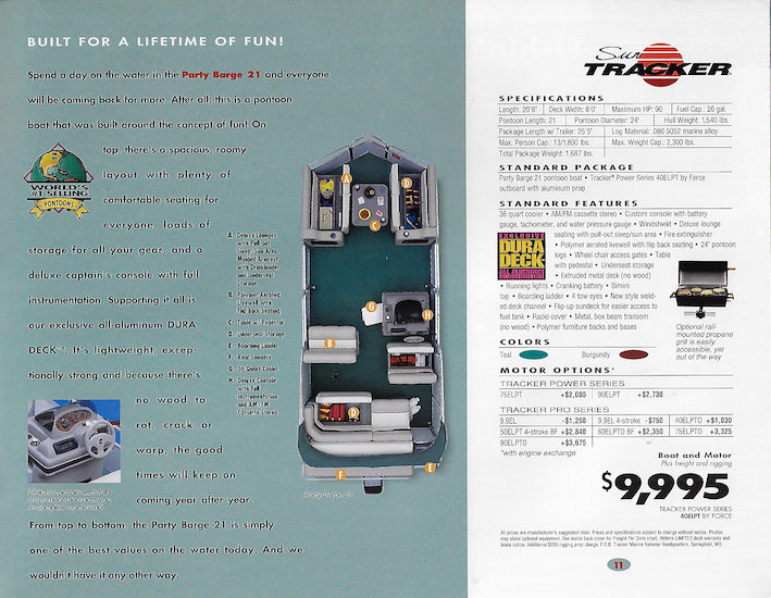 Sun Tracker 1998 Brochure