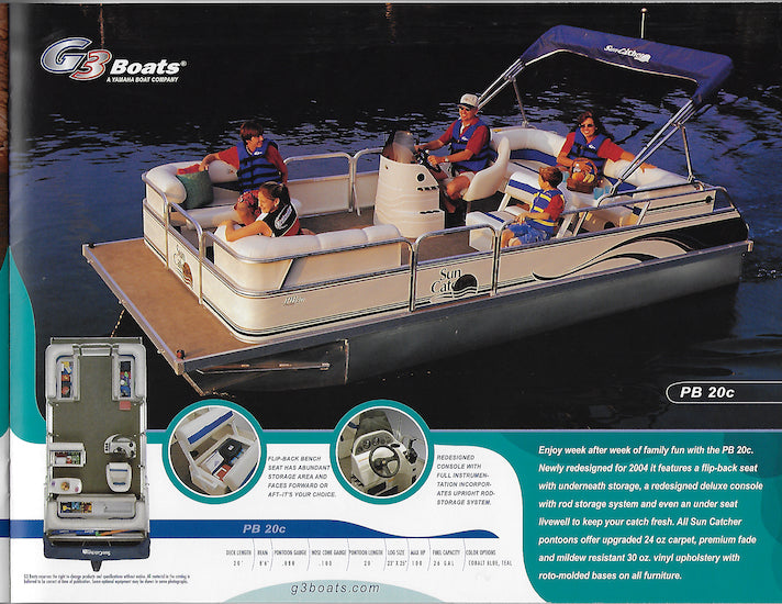 G3 2004 Sun Catcher Pontoon Brochure