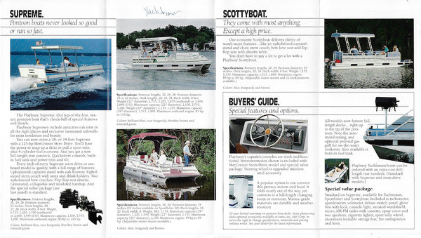 Playbuoy 1982 Pontoon Brochure – SailInfo I