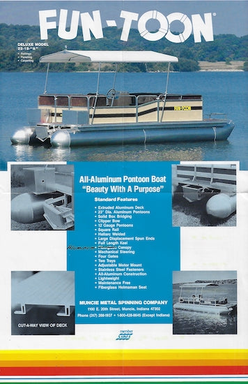 Muncie 1980s Fun-Toon Pontoon Brochure