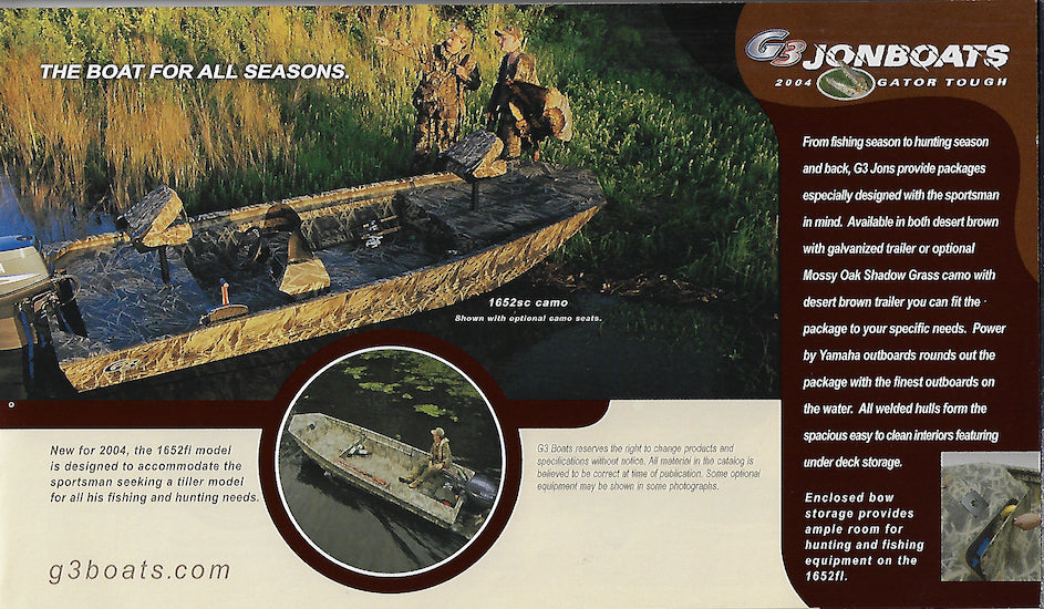 G3 2004 Jonboats Brochure
