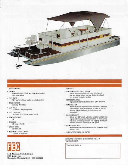 FEC Pontoon Boats Brochure