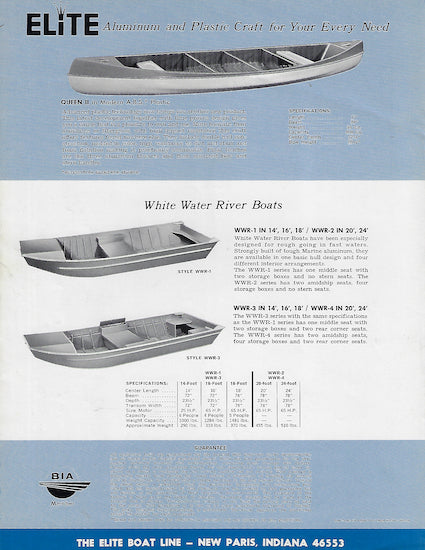 Elite 1974 Brochure