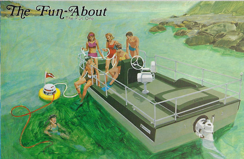 Hurricane 1970s Deck & House Boat Brochure