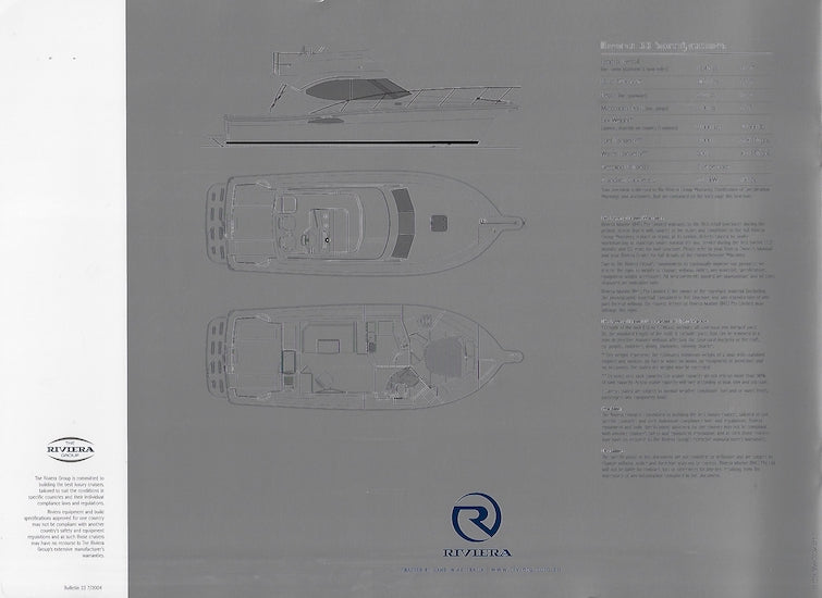 Riviera 33 Flybridge Convertible Brochure