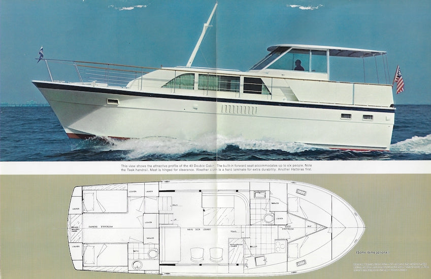 Hatteras 43 Double Cabin Brochure