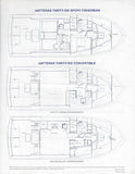 Hatteras 36 Sport Fisherman & Convertible Specification Sheet