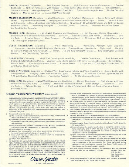 Ocean 55 Super Sport Specification Brochure