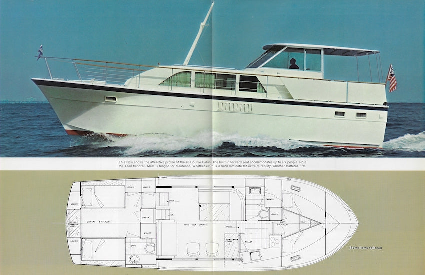 Hatteras 43 Double Cabin Brochure