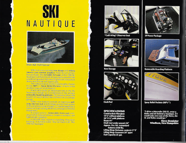 Correct Craft 1990 Nautiques Brochure