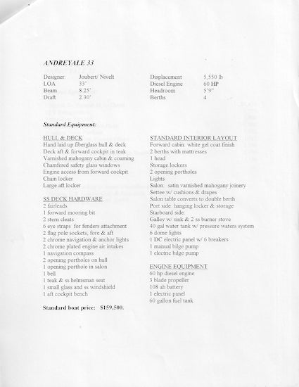 Latitude 46 Andreyale 33 Brochure