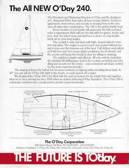 O'Day 240 Brochure