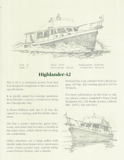 Campbell Point Highlander 42 Brochure