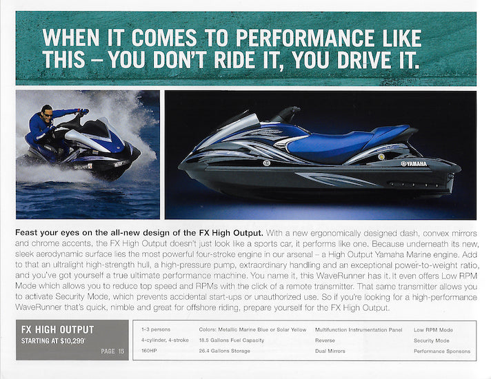 Yamaha 2006 Waverunner Brochure