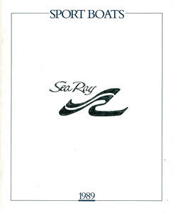Sea Ray 1989 Sport Boats Brochure