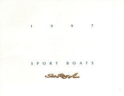 Sea Ray 1997 Sport Boats Brochure