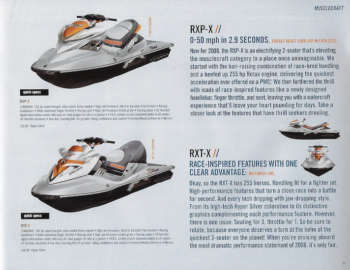Sea Doo 2008 Watercraft Brochure
