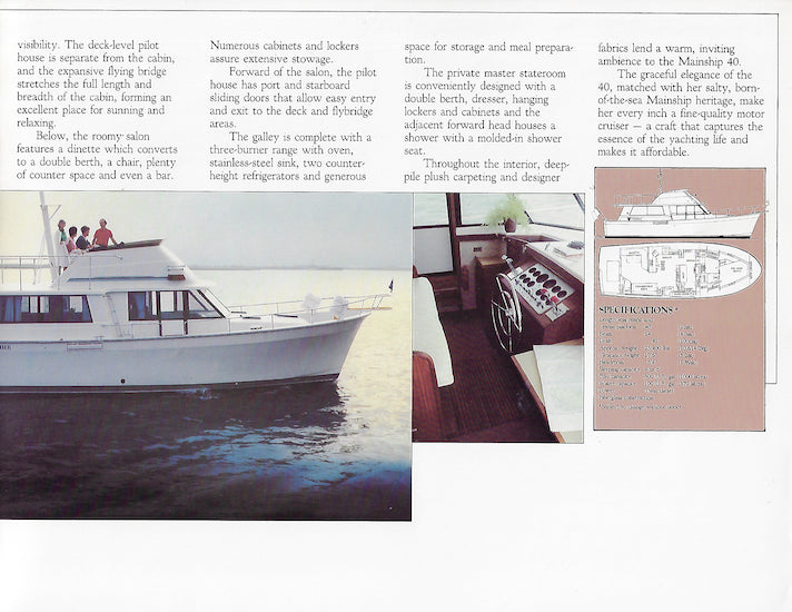 Mainship 1980s Brochure
