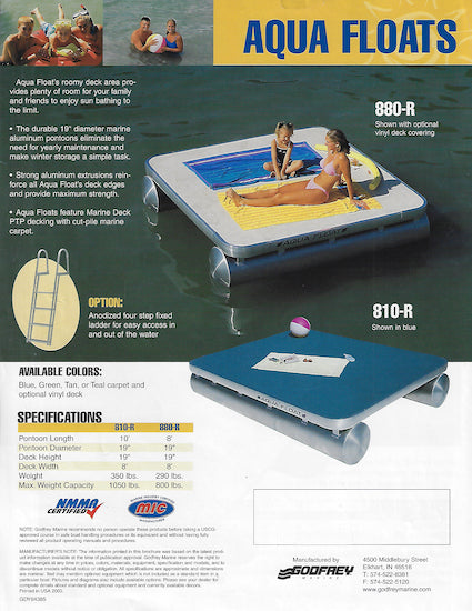 Sea Ryder 2003 Pontoon Brochure