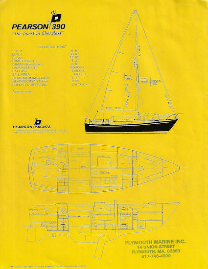 Pearson 390 Brochure