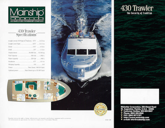 Mainship 430 Brochure (1999)