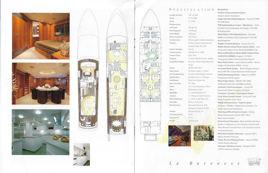 Palmer Johnson La Baroness Brochure