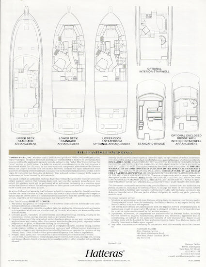 Hatteras 65 Convertible Specification Brochure – SailInfo I ...