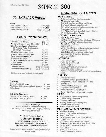 Skipjack Brochure