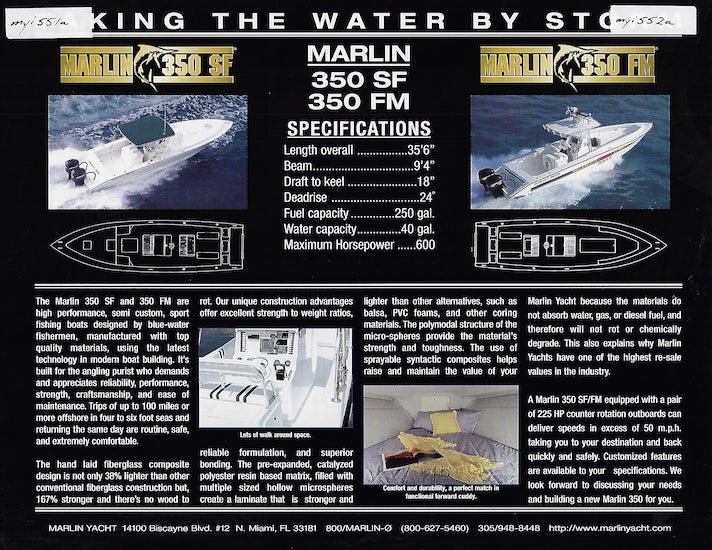 Marlin 350SF Brochure