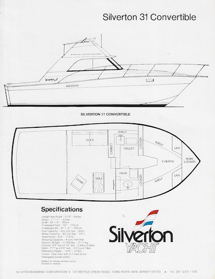 Silverton 31 Convertible Brochure
