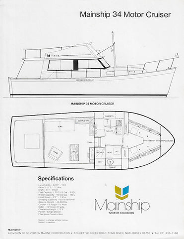 Mainship 34 Motor Cruiser Brochure