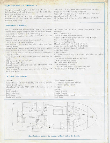 Miracle 40 Trawler Brochure