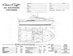 Chris Craft Express Cruiser 25 Specification Brochure