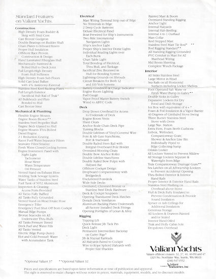 Valiant 1980s Brochure