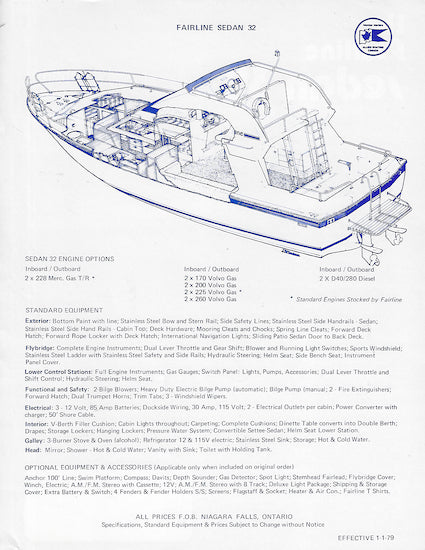 Fairline Sedan 32 Brochure