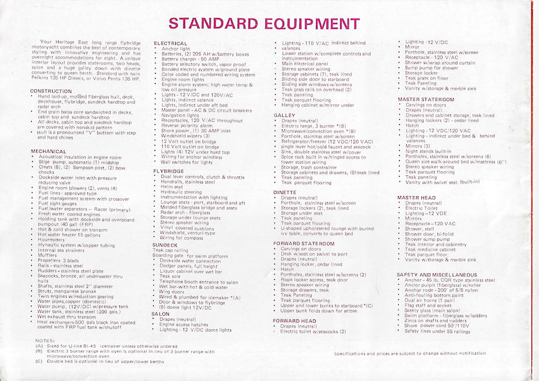 Heritage East 44 Brochure