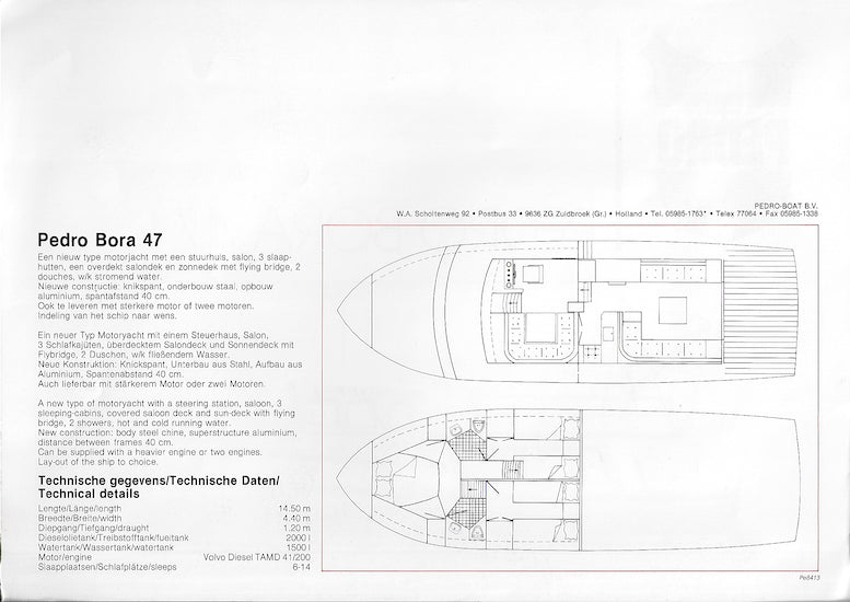 Pedro-Bora 47 Specification Brochure