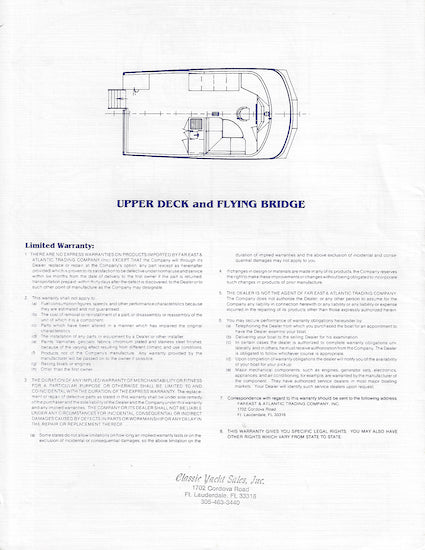 DeFever 48.8 Triple Cabin Cruiser Specification Brochure