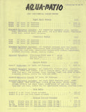 Aqua Patio 1980 Pontoon Brochure